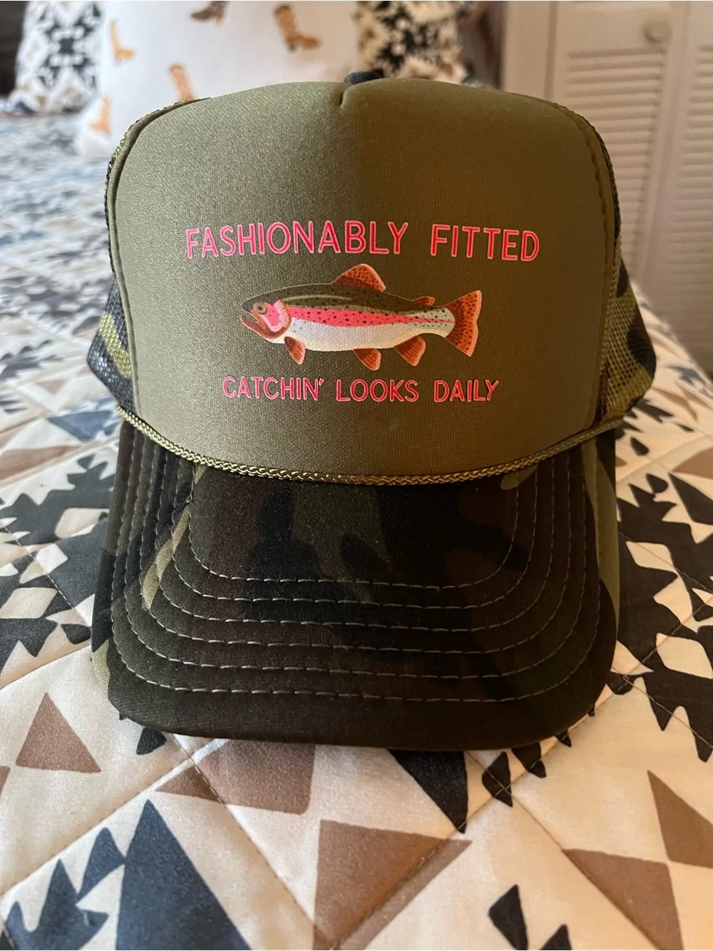 Camo trucker hat